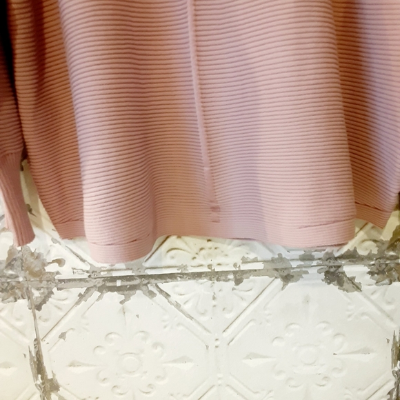 CYRUS MAUSHA BALLET PINK COTTAGECORE CABLE KNIT LIGHTWEIGHT KNIT TOP SZ 3X - Picture 4 of 6